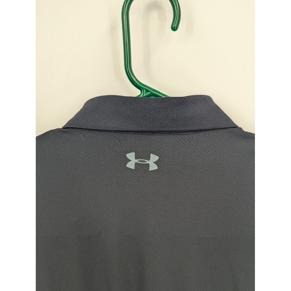 Under Armour Men's The Performance Polo Golf Shirt, Black, Loose Fit, 3XL - Picture 8 of 9